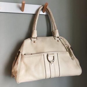 arge Cole Haan Leather Satchel Handbag Purse